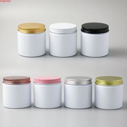 30 x 200 ml Kunststoff Haustier gerade Seitiger Big Cosmetic Jar Great White Black Container für Body Butter Cream Lotion Stash 200g 6.6ozhigh qualgtit