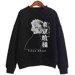 Tokyo Ghoul Hoodies Hooded Kaneki Ken Sweatshirts Cosy Tops Pullovers H1227