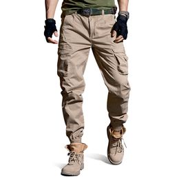 Pants Men Casual Camouflage Military Tactical Cargo Pants Multi-Pocket Fashions Joggers Black Army Trousers High Quality 42