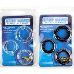 Nxy Cockrings 3pcs Penis Rings Lock Ring Silicone Reusable Sleeve Extension Condom Sex Delay Adult Toys Erotic Dick for Men 0215