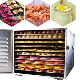 10Tray Fruit Dehydrator Machine Fruit Vegetable Meat Herbal Tea Fish Dryer Food Dryer Fruit drying machine