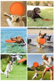 Dog Bowl Dog Flying Discs Soft Rubber Indestructible Trainers Pet Toy Dog Flying Saucer Bright Colour for Dogs to See Large 5 9in220u