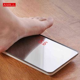 AIWILL Electronic Personal Scales Home Digital Body Weight Balance Big Capacity 150kg Portable Precision LED Body Weight Scales H1229