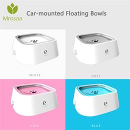 High Quality 1500ml Pet Dog Drinking Water Bowl Cat Bowls Not Wetting Mouth Hair Plastic Portable Dog Bowl Drinking Water Feeder Y200922