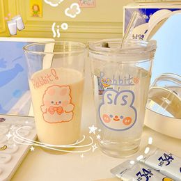 The latest 13.5OZ coffee milk cup mug, straw scale glass, a variety of styles cups to choose from, support for custom logos