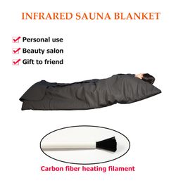 quality INFRARED SAUNA BLANKET FIR FAR SLIMMING heating SPA Therapy PORTABLE DETOX Beauty Equipment Ray Heat