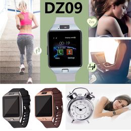 Smart Watch DZ09 Wristband SIM Интеллектуальные спортивные часы Review Call Sleep Monitor Camera Record Puss Shamege Шагомер Человека Концерн для Android IOS COBLEPHONES