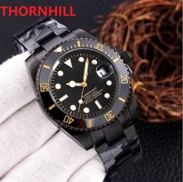 Top Relogio luxury watch Mens 42mm Sapphire Men Day Date Black Gold Automatic Movement Mechanical Deep Sweeping montre de luxe Wristwatches Bracelet