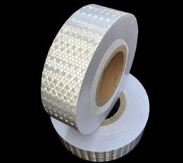 2021 6 rolls /lot 50M*5cm White Or Red Reflective Safety warning tape Vehicle Conspicuity Tape