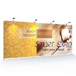 17ft Straight Portable Indoor and Outdoor Exhibition Wall Retail Supplies with Custom Logo Printing