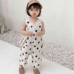 Girls' Jumpsuit Cute Rompers Summer Clothes Fashion Children'S Clothing No Package Baby Kids 210625