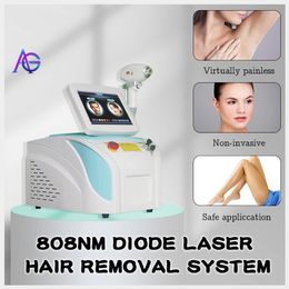 New 808nm diode laser face body hair removal machine skin rejuvenation fast hair removal for all skin colors 20millions shots OEM LOGO