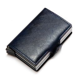 2021 Unisex Metal Blocking Wallet Card Case Travel Purse Wallet Business Holder