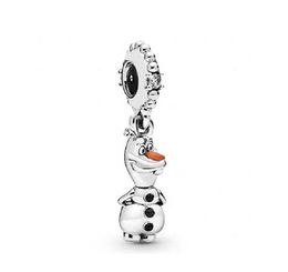 Fit Pandora Charm Bracelet Daisy Flower Dangle European Silver Bead Charms Beads Cartoon Character Snowman DIY Snake Chain For Women Bangle & Necklace Jewellery