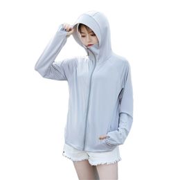 Giacca sottile da ciclismo Donna Protezione solare Protezione UV Protezione solare estiva per esterni Giacca a vento Manica lunga Cappotto Abbigliamento Donna 210909