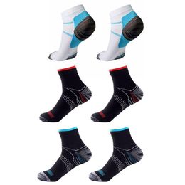 Men's Socks 1 Pair Mens Plantar Fasciitis Elastic Compression Low Cut Short Ankle Arch Support Athletic Gym Sports Running Breathable