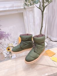 Luxury Pillow Comfort Ankle Boots Women Fashion Soft Down Shoe Flat Shoes Waterproof Nylon Upper Winter to Keep Warm Boot