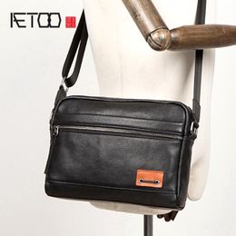 HBP AETOO Tide Head Layer Vegetable Tanned Leather Shoulder Bag Casual Leather Men Bag Pure Leather