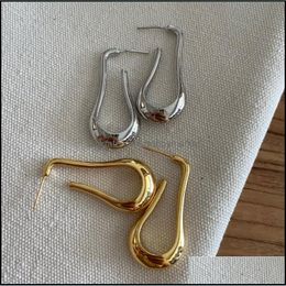 Dangle & Chandelier Earrings Jewellery European And American Retro Temperament Geometric French Simple Cold Style Metal Female High Quality Fa