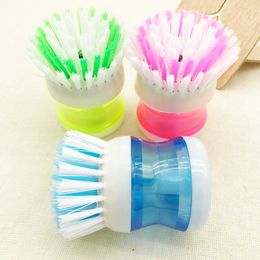 Manufacturers burst the creative plastic automatic liquid pot brushing dishes brush cleaning hydraulic brush pot artifacts.