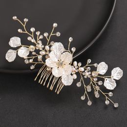 Hair Clips & Barrettes Classic Flower Hairpiece Bridal Headwear Alloy Rhinestone Headbands Combs Wedding Accessories For Women Jewelry