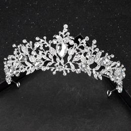 Fashion Rhinestone Women Bridal Crown Elegant Crystal And Diamante Tiara Headbands For Wedding Party Hair Accessories J0121