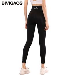 BIVIGAOS Body Shaper Flower Fat Burning Sleep Pants High Elastic Sport Fitness Leggings Women Black Shaping Push Up Leggings 211019