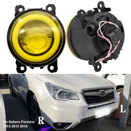 Fog light for Subaru Forester 2014 2015 2016 Bumper foglights Cover frame hole Car-Styling-Accessories fog lights H11 12V