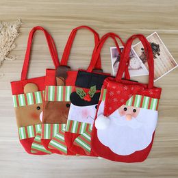 Christmas Decorations Santa Claus Gift Bag Children's Handbag Non Woven Candy Bag Holiday Supplies