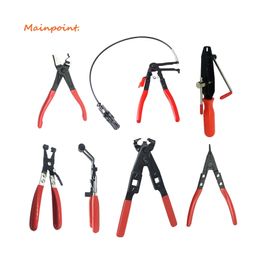 Cable Type Flexible Wire Long Reach Hose Clamp Pliers circlip pliers Multi-tool Car Repairs Removal Hand Tools Alicates 211110