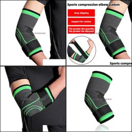 Safety Athletic Outdoor As Sports Outdoors Elbow & Knee Pads Breathable Bandage Compression Sleeve Brace Support Protector For Weightlifting