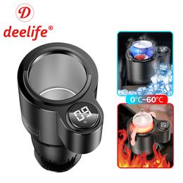 Deelife Car Heating Cooling Cup for Can Beverage Milk Warmer Auto Drink Cold and Hot Mug