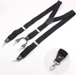 3 Colours Adult Suspender Adjustable Elastic Y Shape Clip-on Mens Suspenders 4 Hooks Clip Pants Braces Women Belt Straps