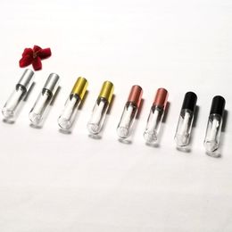 1.2ml Lip Gloss Tube Lips Empty Clear Bottle Brush Container Beauty Tool Mini Refillable Bottles Lipgloss A217295