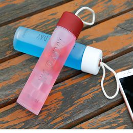 1PCS Home cupTumbler Mug Water Bottles Adult Outdoors Sport Fitness Color Glass Space Cup Easy To Carry Anticorrosive Kid Child Children School Cups