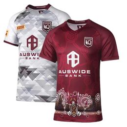hot sales 2023 new queensland maroons indigneous qld training 22 nsw blues captains run shirt