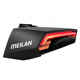 Meilan X5 Bicycle Rear Light Bike Remote Wireless Light Turn Signal LED Beam USB Rechargeable Cycling Tail Light Bicycle Parts Y1119