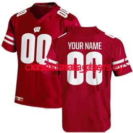 Stitched Men Women Youth Wisconsin Badgers Jersey 2 Styles Embroidery Custom XS-5XL 6XL