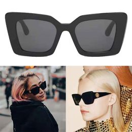 Sunglasses designer black classic 4344 plate eye protection design butterfly-shaped full-frame Sunglasses Men luxury quality women glasses in original box