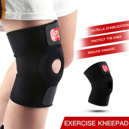 Elbow & Knee Pads Arbot Elastic Support Brace Kneepad Adjustable Patella Safety Guard Strap For Basketball Free Size Black Kneecap