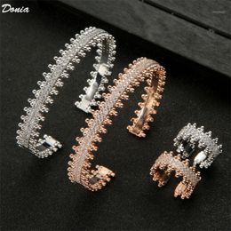 Earrings & Necklace Donia Jewelry Explosions Luxury Copper Inlaid Zircon Personality Bracelet Ring Set Fashion Gift Ladies