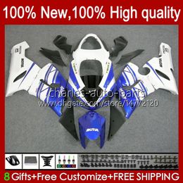 Bodywork OEM For KAWASAKI NINJA ZX636 ZX 6R 600CC 6 R ZX-6R 05-06 Body 7No.133 ZX600 ZX 636 ZX-600 ZX-636 600 CC 2005 2006 ZX600C ZX6R 05 06 Motorcycle Fairing Kit glossy blue