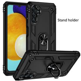 Drop Resistance Rugged Armor Shockproof Cases For Samsung Galaxy A13 5G A03S SM-A037F Magnetic Metal Ring Stand Back Cover Coque