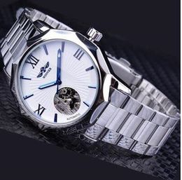 Top sell WINNER fashion men watches Mens Automatic Watch Mechanical watch for man White face WN46