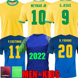 2022 kinder-brasilien-fußball-trikot
 21 22 Brasilien Richarlison G.jesus Fussball Jerseys Camiseta Copa America 2021 2022 COUTINHO Firmino Marquinhos Casemiro Brasilberg