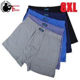 Men's Boxer Pantie Underpants Lot Big XXXXL Loose Under Wear Cotton Plus 5XL 6XL 7XL Underwear Boxer Male 9XL Shorts Large Size 210518