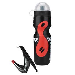 650ml Bicycle Waterbottle Mountain Road Bike Water Bottle Outdoor Cycling Kettle Portable with Bottle Holder Bike Accessory Y0915