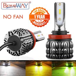 BraveWay 10000LM H7 Headlight Hi/Lo Beam Light Bulbs 9005 9006 HB3 BH4 Auto Lamps H1 12V H11 H3 Led Bulb