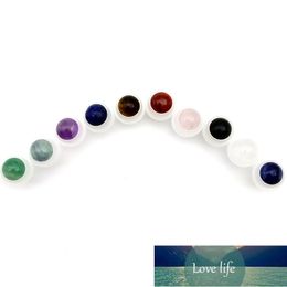 10pcs Natural Semiprecious Stones Gemstone Roller Ball For 5ml 10ml Thick Essential Oil Roll On Glass Bottles