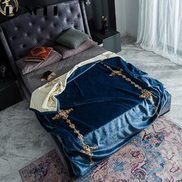TONGDI Raschel Blanket Soft Thickened Heavy Warm Elegant Fleece Eco-friendly Luxury Decor For Cover Sofa Bed Bedspread Winter 210316
